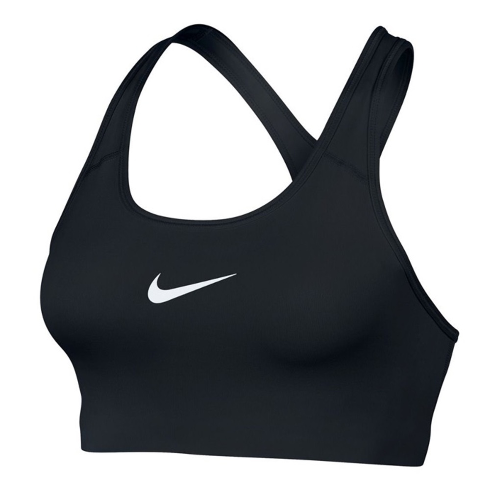 NWT Nike Swoosh Dri-Fit Sports Bra Black XS - Picture 3 of 9